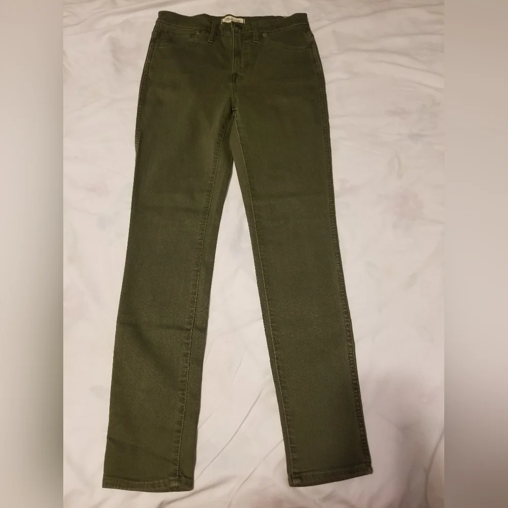 NWT Madewell Jeans Women's Size 27 Color Militar Green